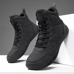 Leather High-top Wide-toe Outdoor Hiking Men's Sports Shoes