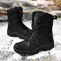 Hi-top Hiking Shoes Men's Breathable Sneaker Platform