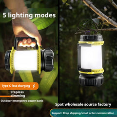New Portable Outdoor Emergency TYPE-C Charging Camping Lantern