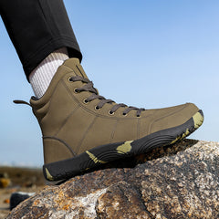 Leather High-top Wide-toe Outdoor Hiking Men's Sports Shoes