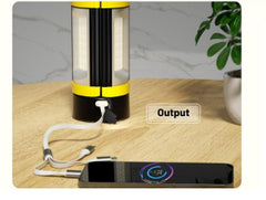 Multifunctional Folding Charging Camping Lantern With Bracket Flashlight