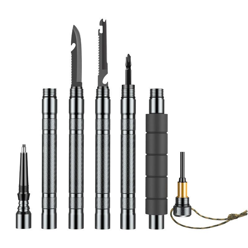 Foldable Multifunctional Outdoor Trekking Hiking And Mountaineering Poles